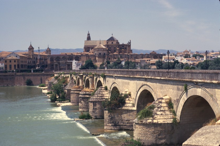 spain cordoba bridge and mosque